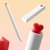 Гелевая ручка Red Heart со сменными стержнями, подарок на День святого Валентина, шариковая ручка 0,5 мм, черные чернила для письма