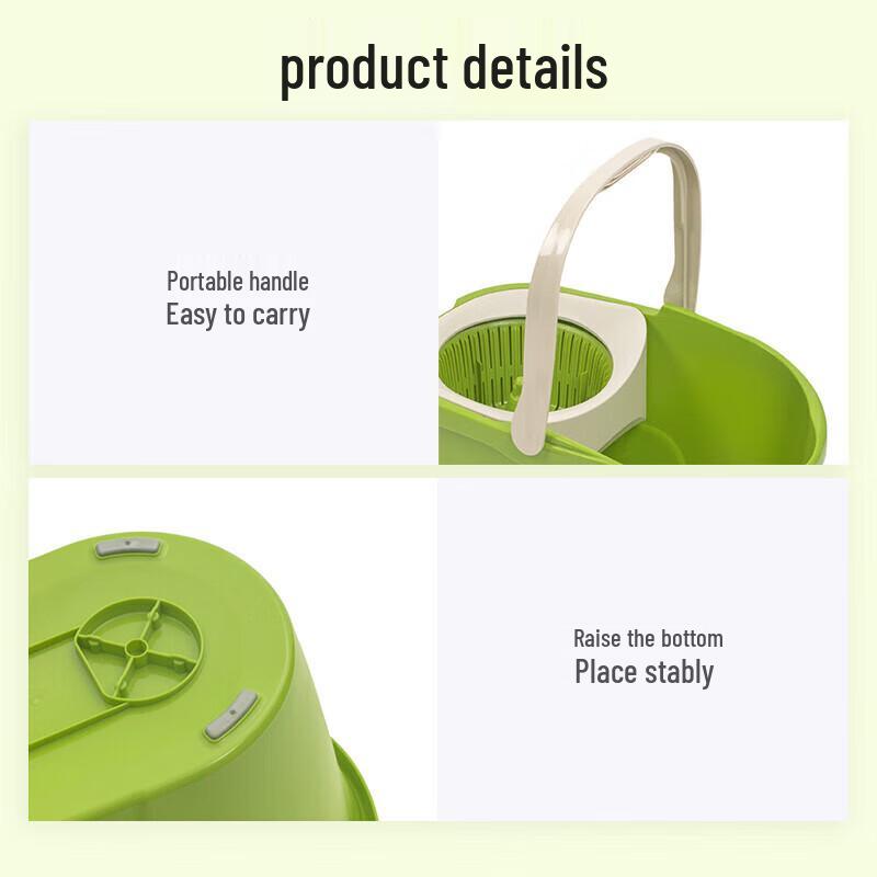 Chahua C70001 Dual-Drive Hand-Press Spin Mop