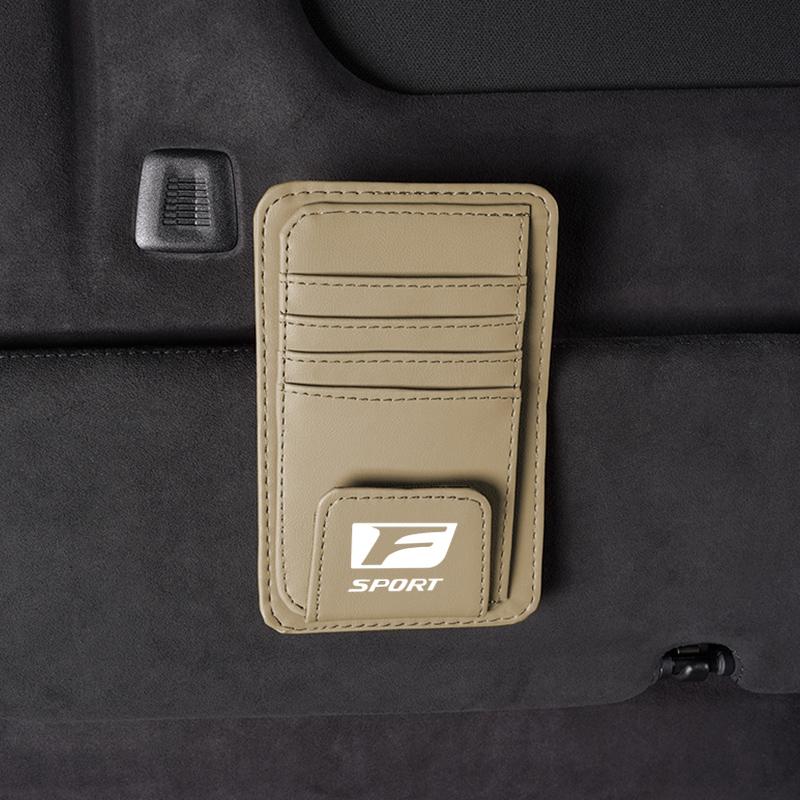 WDM2 2026 Hot Interior Stickers Car Sun Visor Card Bag Storage Clip Glasses Storage Accessories For Lexus F SPORT ES UX 300e GS GX IS