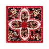 Classic cashew-patterned silk scarf for women, shawl, faux silk headscarf, 90cm square scarf