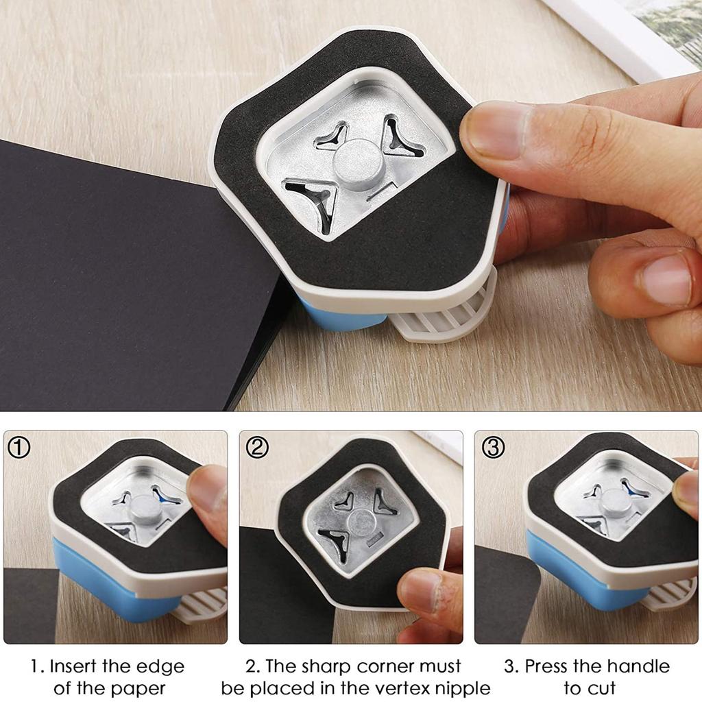 3in1 Corner Cutter 4/7/10mm Durable Corner Rounder Punch Curved Photo Angle Cutter