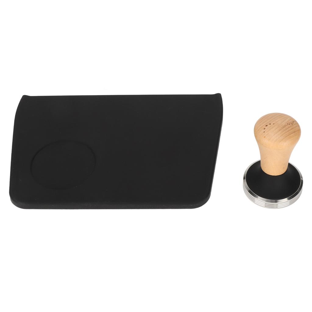 Коврик для трамбовки кофе с гнездом для трамбовки, пыленепроницаемый, маслянистый, комплект для трамбовки кофе