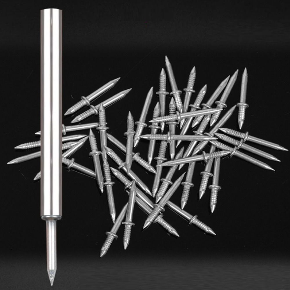 100PCS Invisible Double-Head Screws Invisible Nail Plank Fixing Seamless Nail  Skirting Line