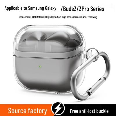 Прозрачный защитный кейс для наушников Samsung Buds 3 и 3 Pro - Жесткий