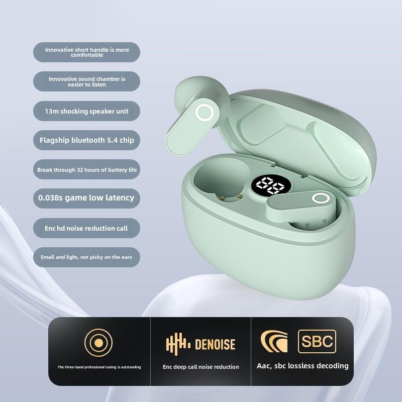 Новая беспроводная Bluetooth-гарнитура S619 — это по-настоящему беспроводные внутриканальные наушники с шумоподавлением для девушек, обеспечивающие сверхдолгую службу и высокое качество звука.