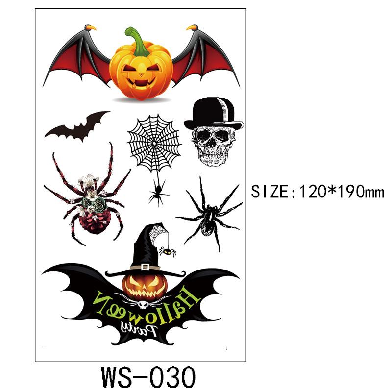 Хэллоуин Тату Наклейка Рана Шрам Ужас Смешной Костюм Вечеринка Наклейка на Лицо Тату