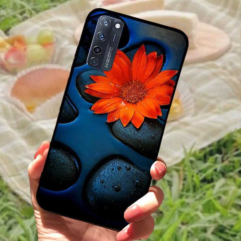 Для ZTE Axon 20 5G Чехол-бампер Силиконовый Мягкий Мраморный Черный Funda Coque для ZTE A20 5G A2121 4G Axon 20 Extreme Защитный