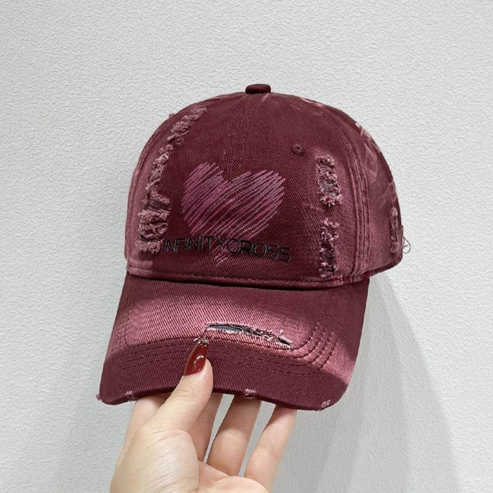 Бейсболка с регулируемой надписью Солнцезащитная кепка с дыркой Модная бейсболка Love Streetwear