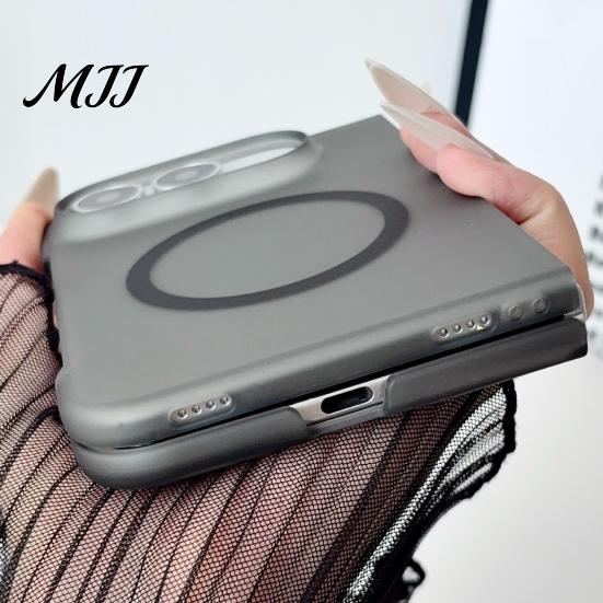 Ультратонкий складной чехол, магнитный, прозрачный, для IPhone Duo 2026, противожелтеющий, из поликарбоната, материал с защитой от окисления, с точными вырезами, ультратонкий