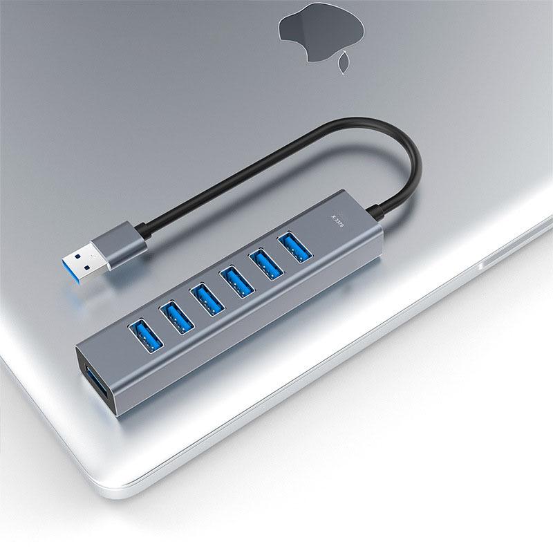Алюминиевый сплав usb3.0 распределительный концентратор распределительный компьютерный концентратор, один-четыре расширителя прямые продажи с завода