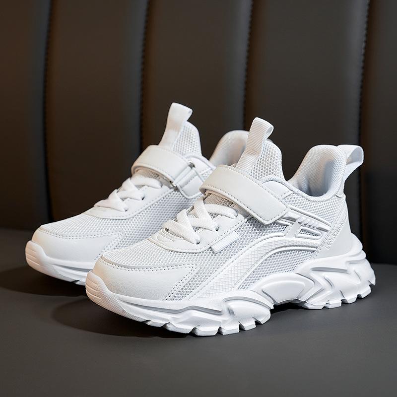 2025 Spring and Summer Classmates Middle and University Children Fashion Korean Version of Student Sports Shoes Campus White Shoes Boys and Girls Ru