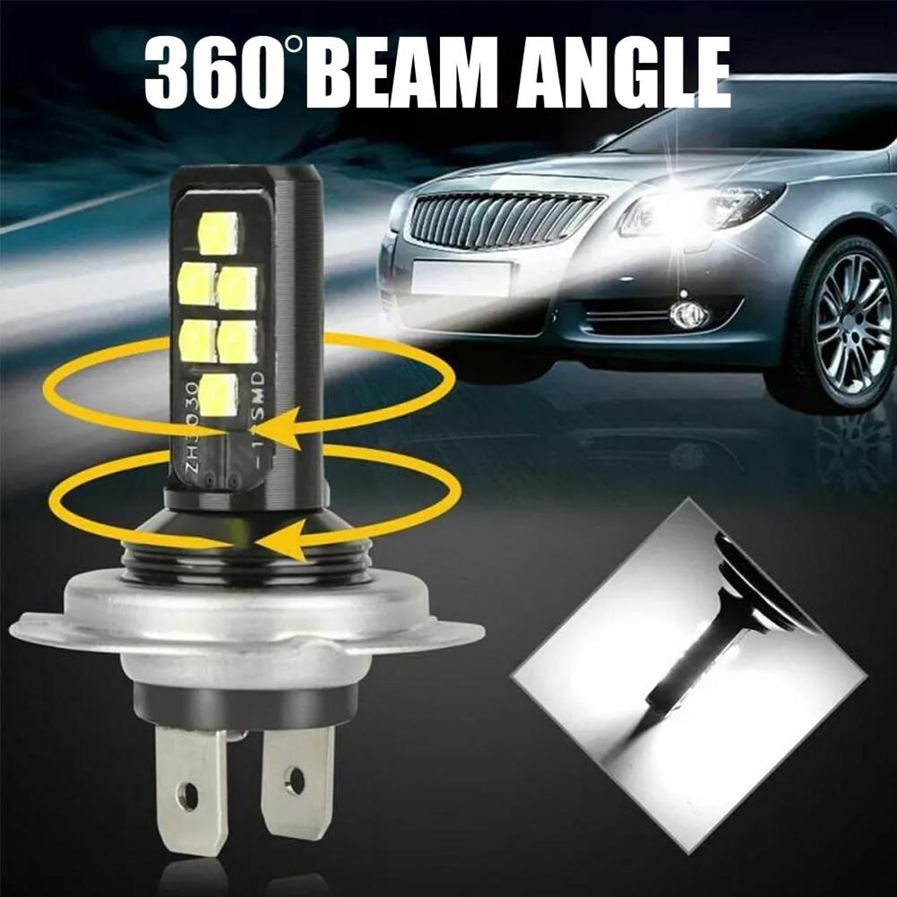 Car LED Fog Lights H3 881 880 H1 4014 30smd High Brightness Kit 6000K Headlight Car Bulb Access K1B8