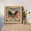 Holiday DIY Project US 250th Anniversary Cross Stitch Kit Needlepoint Starter Patriotic Eye-catching Commemorative Embroidery Pattern Keepsake