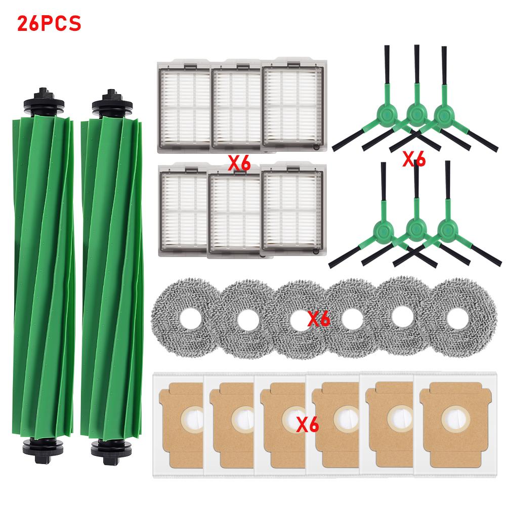 For iRobot Roomba Plus 405 Combo / 505 Combo Robot Vacuum Spare Parts Mop Cloths Filters Dust Bags Main Side Brushes Accessorie