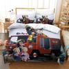 3D Printing Anime With Bed Linen Fireman Sam Bedding Collection Single Twin Full Queen King Size Bed Collection Adult Kid Bedroom Duvet Cover Colle