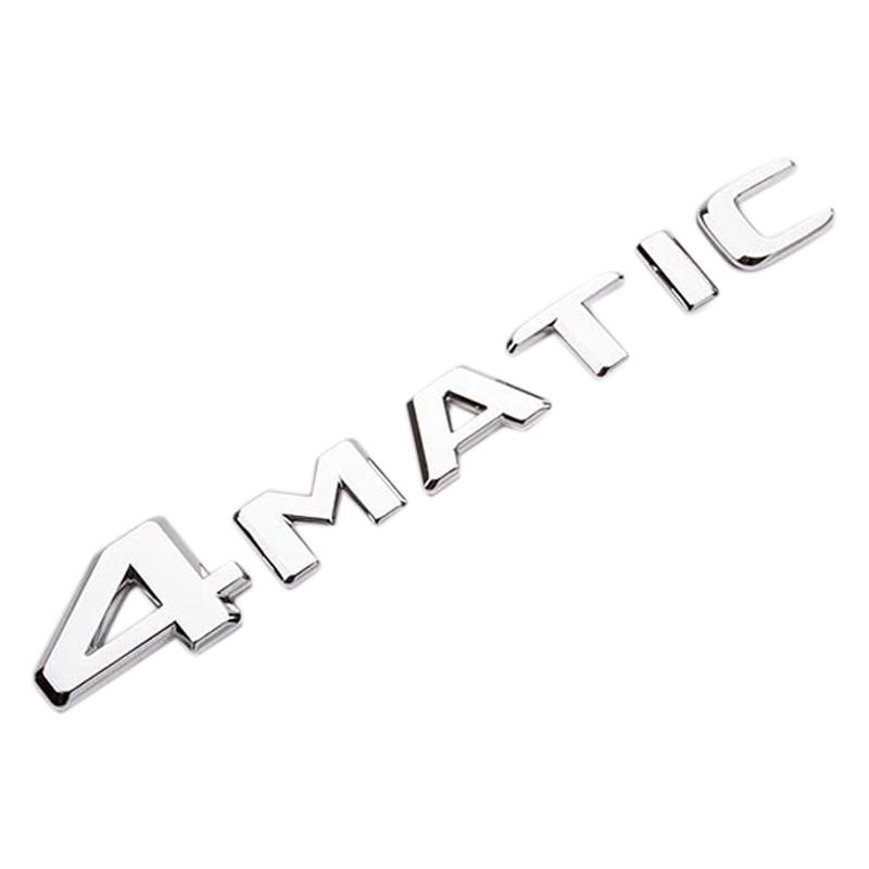 4MATIC Auto Trunk Door Fender Bumper Badge Decal Emblem Adhesive Tape Sticker Replacement for B/enz