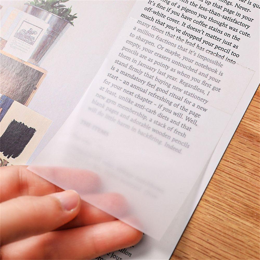 Notepad Stationery Sticker Planner Sticker PET Memo Pad Daily To Do List Transparent Sticky Notes