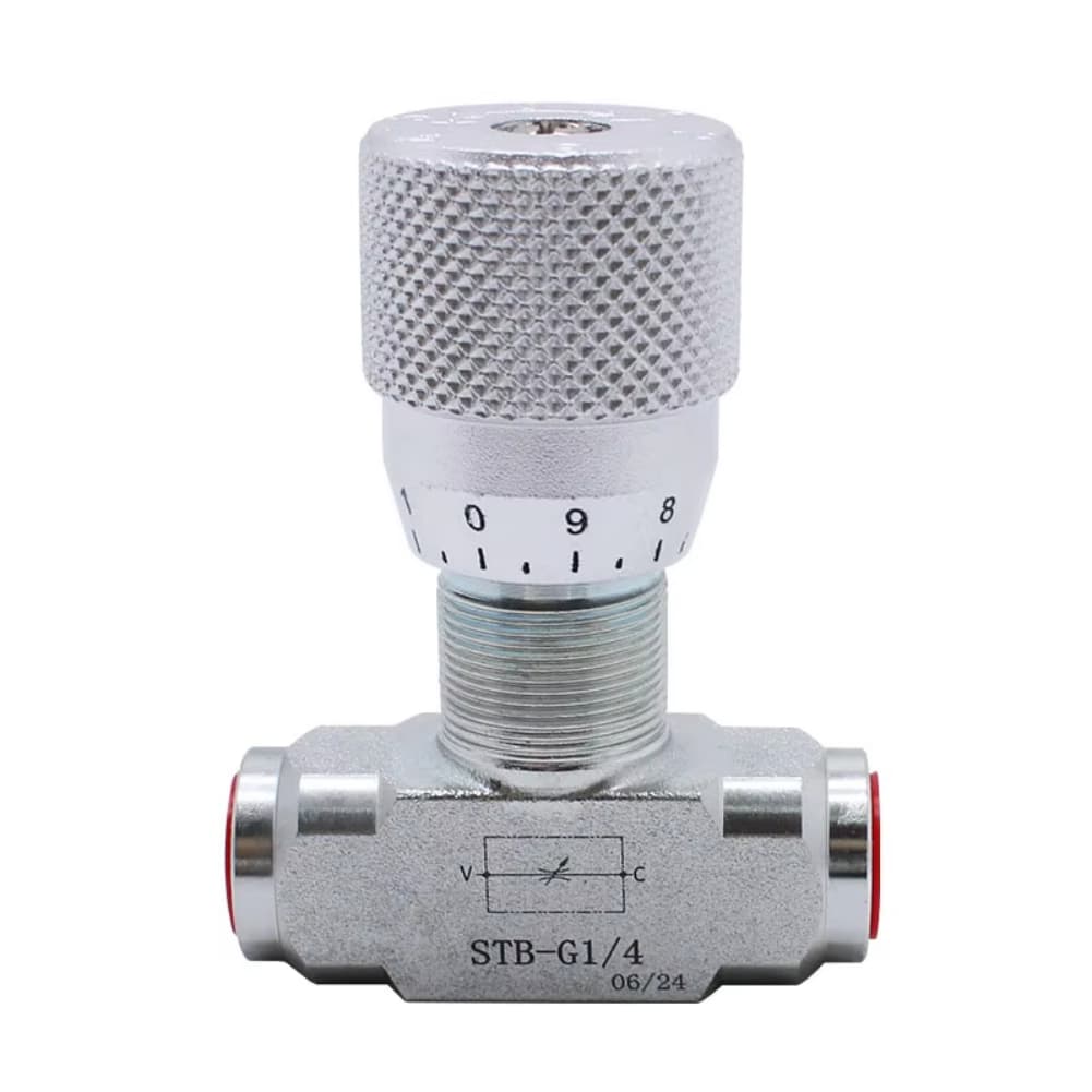 1PC Control Valve STB-G1/4 Or STB-G3/8 Two-way Hydraulic Bidirectional Throttle Valve Flow Control Valves Replacement Parts