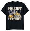 Футболка унисекс «Сертифицированный водитель погрузчика для папы»
