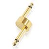 Convenient Pure Copper 6.35mm Patch Cable for Guitar, Pedal, and Effects Pedals, Gold-Plated Z-Shaped Connectors for Shielded Board Connections