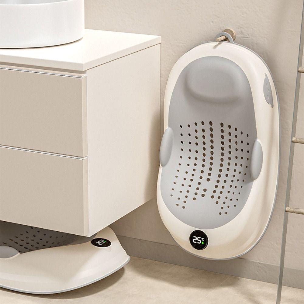 Mesh Material Baby Bath Net Temperature Sensing Bath Rack Baby Safety Bath Seat Mat Infant Care