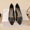 Новые элитные женские модные туфли-лодочки из натуральной кожи, повседневная обувь на высоком каблуке, красивые модельные туфли Eladies