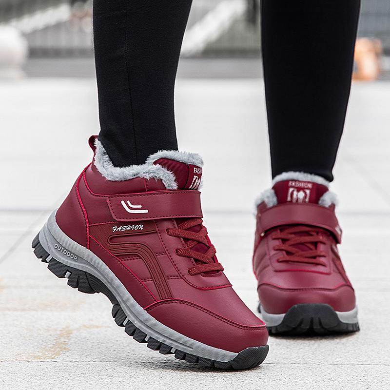 36-46 Пара Зимние Плюс Мягкие Теплые Ботинки Из Хлопка Зимние Ботинки Походная Обувь Обувь Для Пожилых Спортивная и Повседневная Обувь Из Хлопка
