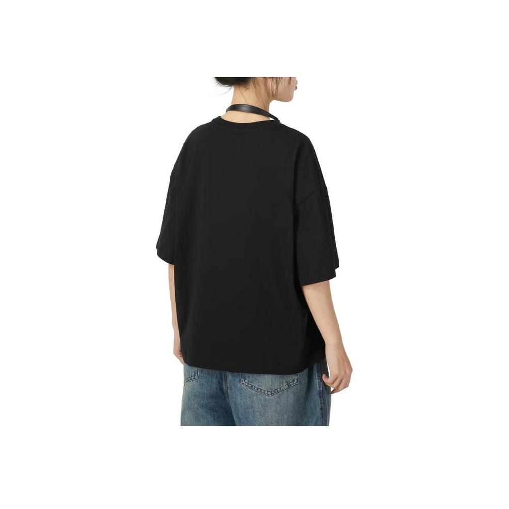 Vans Spring Summer New Casual Comfortable Breathable Short Sleeve Round Neck Drop Shoulder T-Shirt Unisex T-Shirt Black VN0A54LIBLK