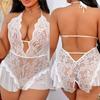 Sujetadores Mujer Plus Size Push Up One Piece Women Sleepwears Teddies Bodysuits Lencerias Sexy Transparente Deep V Underwear