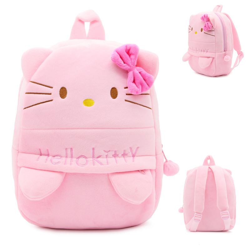 Плюшевый рюкзак Hello Kitty для детей с дышащим материалом для детского сада, для ежедневного использования