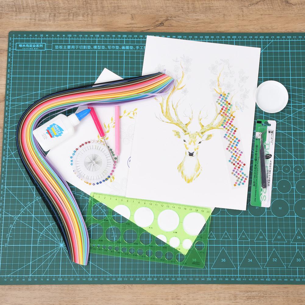 Набор инструментов для квиллинга из бумаги для начинающих, 36 цветных полосок, ручка для квиллинга, жемчужные булавки, сделай сам, бумажное ремесло