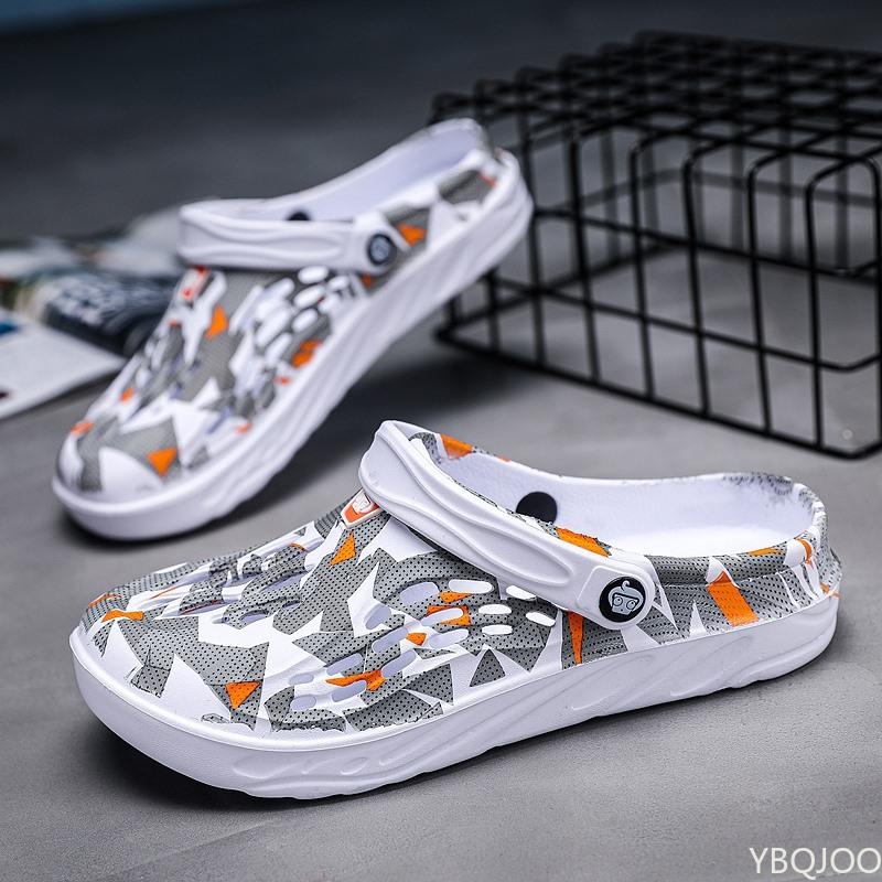 Fashion Summer Men Slippers Outdoor Garden Shoes  Male Beach Slippers Flip-Flops Men Indoor Home Slides Loafers Mules Plus Size 49