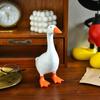Magnetic Goose Keychain Holder Home Decoration Sculpture Office Desk Resin Goose Sculpture Tool Rack for Home