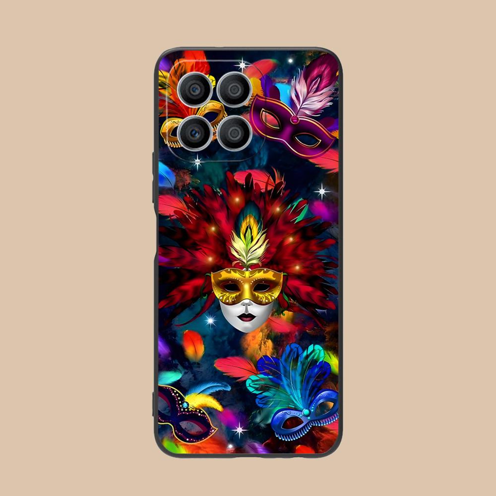 Карнавал Марди Гра Чехол для телефона для Honor 90 80 70 60 50 30 20 10 9 8 7 Pro S SE Lite 5G Мягкий ТПУ Ударопрочный Чехол