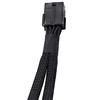 PCI Express Splitter Cable 6-pin To 2x PCI Express 6+2-pin 18 AWG Black Sleeved