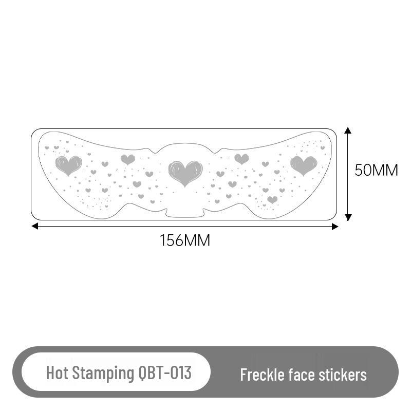 Gold & Silver Glitter Waterproof Christmas Freckle Tattoo Stickers for Party Makeup