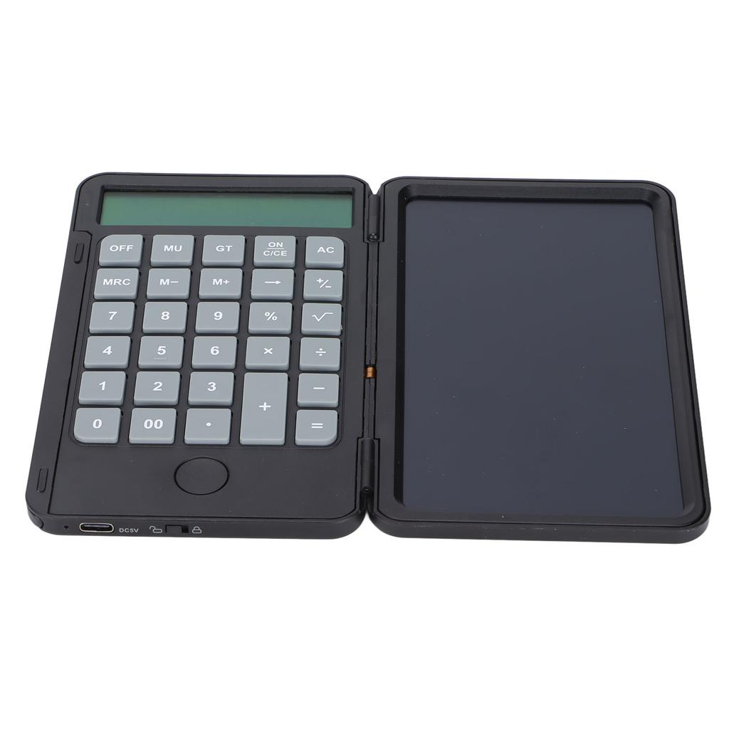 Calculator Writing Tablet 6.5in LCD Chargeable Portable Paperless Drawing Handwriting Board