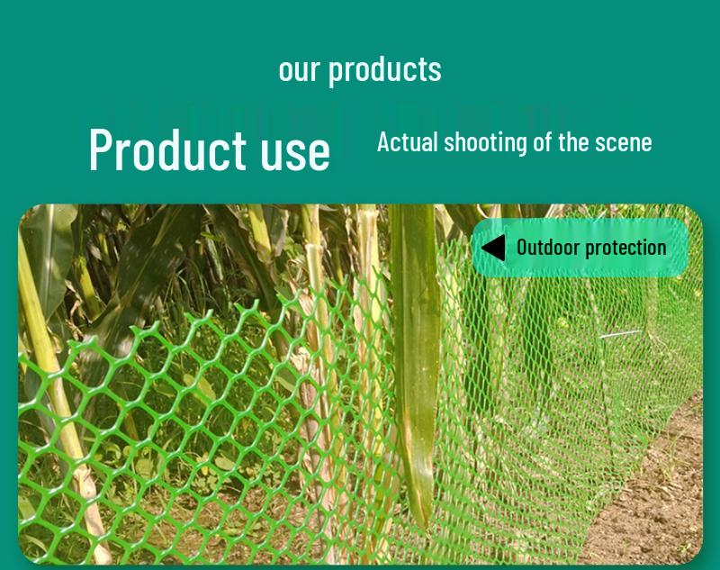 Толстая зеленая пластиковая сетка для разведения птицы и пчел