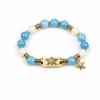 Metal Tube Ocean Themed Bracelet Elastic Floral Print Crystal Bracelet  Party Favors