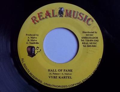 7-дюймовая пластинка VYBZ KARTEL - Hall Of Fame NONE Real Music 2004 Япония Регги, Ска и Даб Б/у
