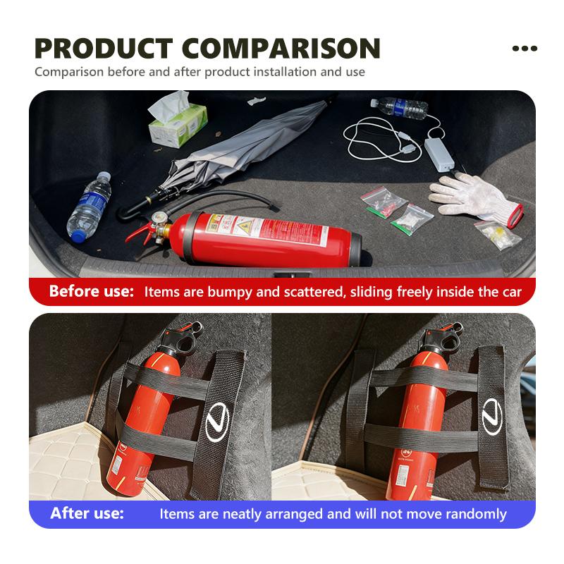 AHC4 Car Interior Organizer Back Rear Trunk Storage Mesh Fixed Straps For Lexus UX250h RX450h RX300 GX470 CT200h RX400h NX300h RX350