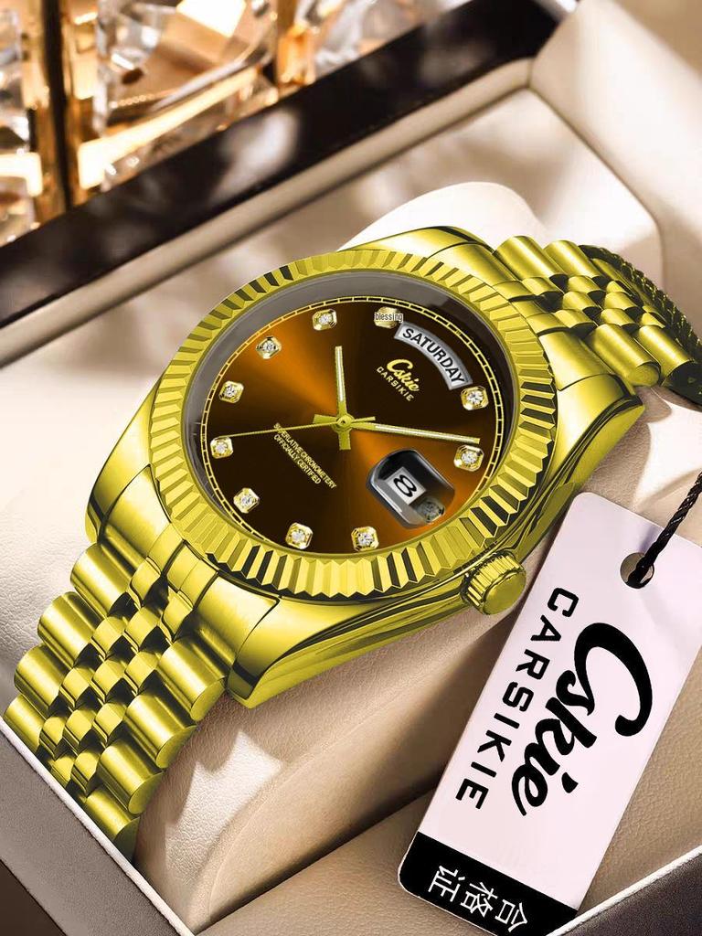 Швейцарский бренд Ультратонкие Мужские Стальные Бизнес-Часы - Высококлассный Водонепроницаемый Дизайн