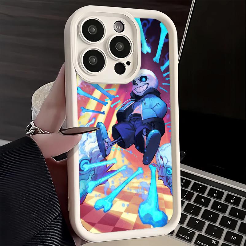 Чехол для телефона iPhone 17 Air 16E 15 16 Pro Max U-Undertale S-Sans Чехол 14 Plus 13 12 Mini Мягкий силиконовый Fundas