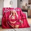 1 шт. Модный плед Barbie из полиэфирного волокна, комфорт для всех сезонов для дивана, кровати, офиса, автомобиля, кемпинга, идеальный декор для дома и подарок, комфорт в офисе