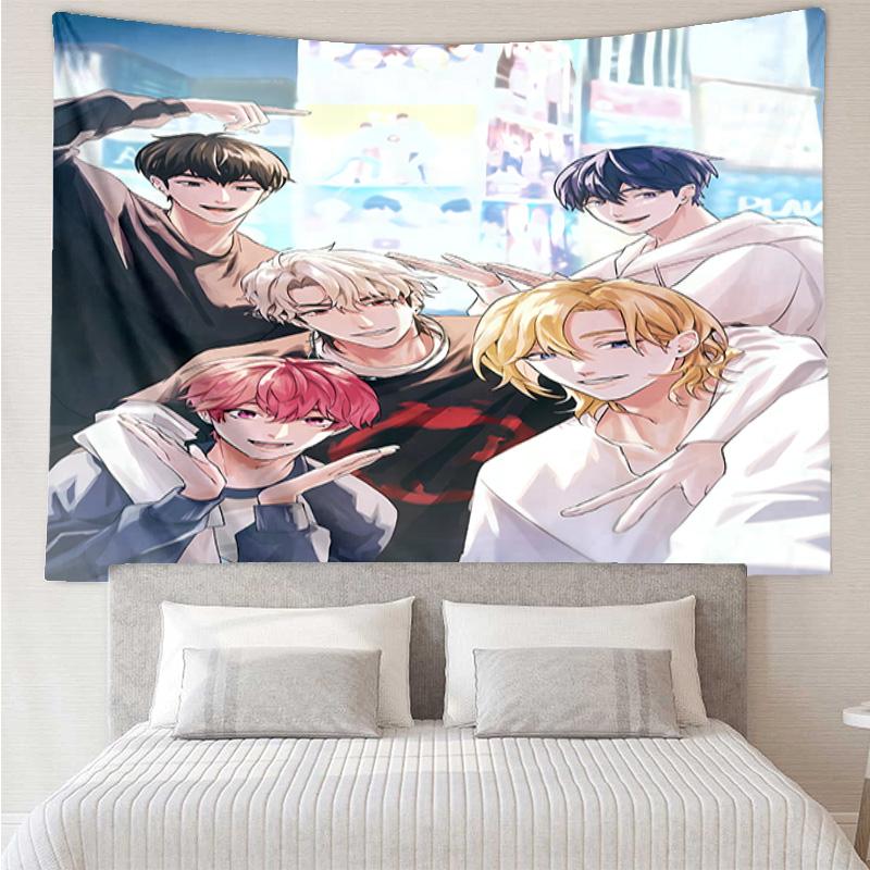 Kpopo Plave Tapestry for Bedroom Aesthetic Classroom Tapestries Wall Hanging for Living Room Dorm Office,Ideal Creative Gift