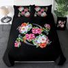 Shabby Chic Floral Duvet Cover Set Vintage Rose Butterfly Pattern Watercolor Flowers Bedding Set Botanical Comforter Sets