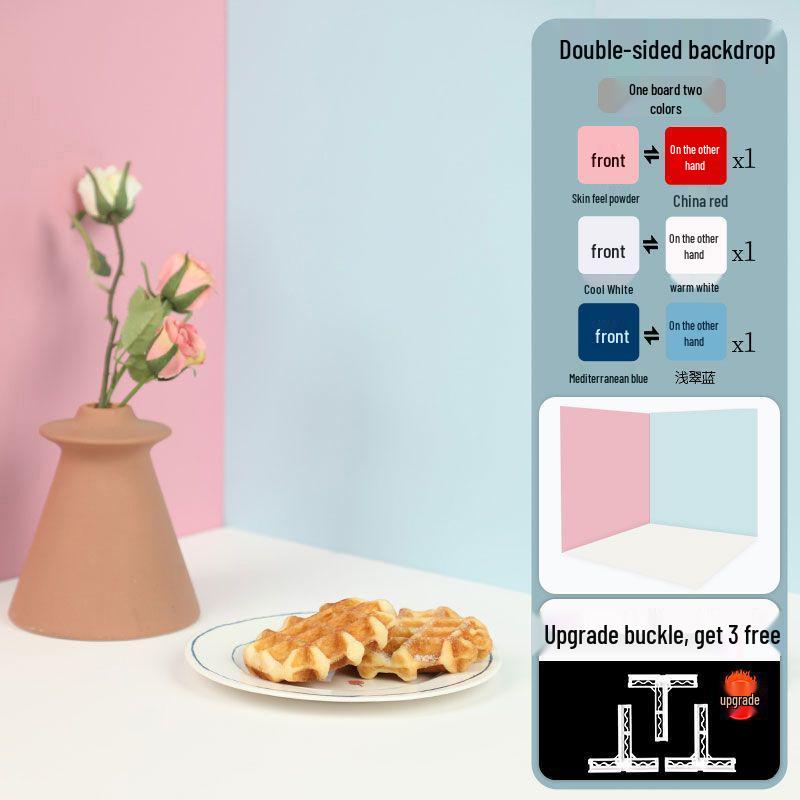 Однотонный фон для фотосъемки - Пленочный ПВХ для косметики, натюрморта, тортов и пищевой фотосъемки