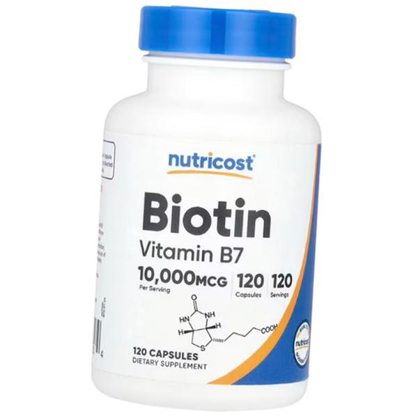 Биотин в капсулах, Biotin 10000, Nutricost (36647066)