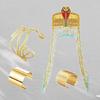Women Egyptian Costume Accessories Egyptian Headpiece Snake Arm Cuff Wrist Bracelet Cuff For Theme Party Halloween