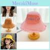 Fashionable Summer Women's Sun Hat With Large Brim And Smiley Face Embroidery For Sun Protection